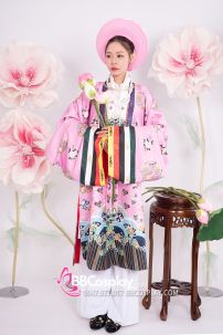 Đồ Nhật Bình Tím Hồng Vải Gấm