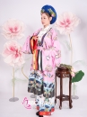 Trang Phục Nhật Bình Tím Hồng Vải Gấm