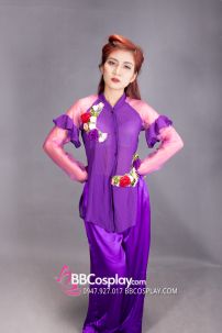 Đồ Bà Ba Tím Cách Điệu