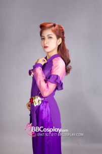 Đồ Bà Ba Tím Cách Điệu