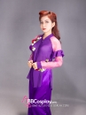 Trang Phục Bà Ba Tím Cách Điệu
