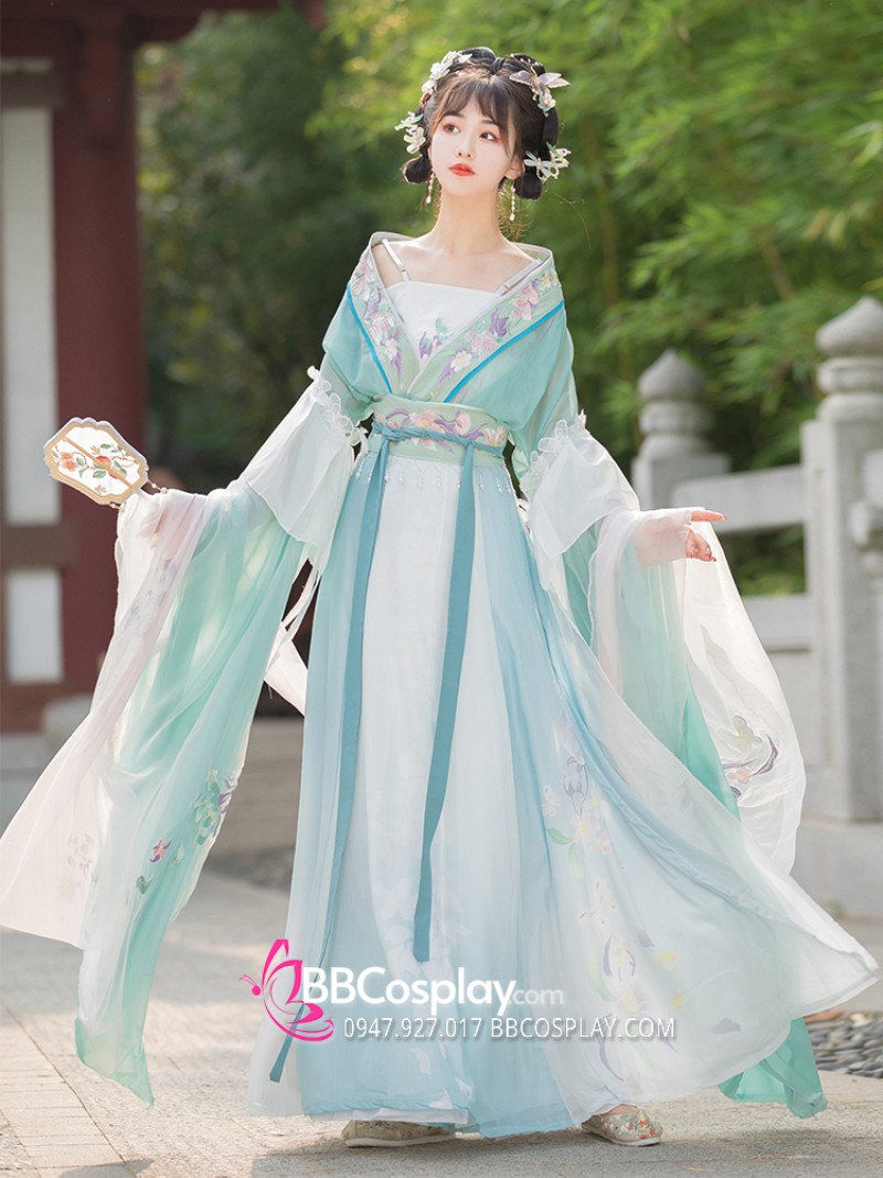Thuê đồ Hằng Nga trọn gói đầy đủ phụ kiện tại BBCosplay TPHCM