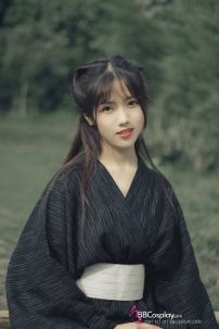 Yukata Kuro Cho Nữ