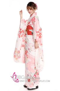 Obi Nagoya - Thắt Lưng Nhật Dạng Gối Màu Đỏ Hạc Bay