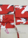 Obi Nagoya - Thắt Lưng Nhật Dạng Gối Màu Đỏ Hạc Bay
