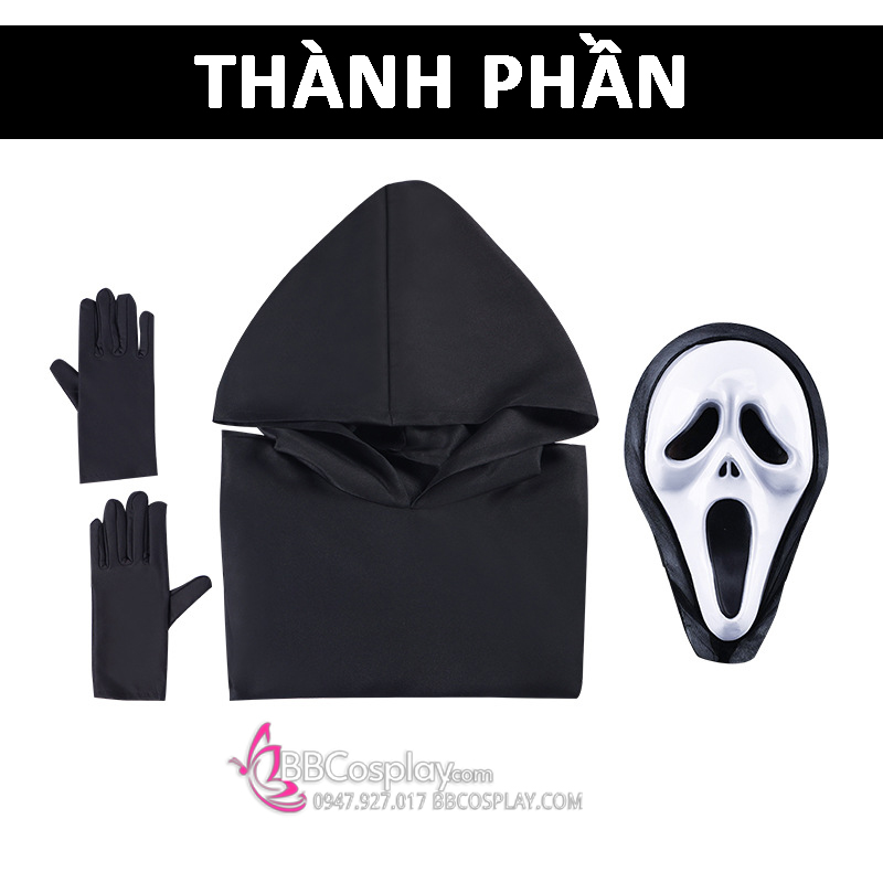 Trang Phục Hoá Trang Ghost Face - Scream Halloween