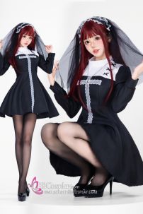 Đồ The Nun Lolita Gothic Tay Phồng Váy Xoè