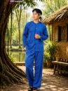 Trang Phục Bà Ba Nam Xanh Dương - Chú Cuội Xanh Dương