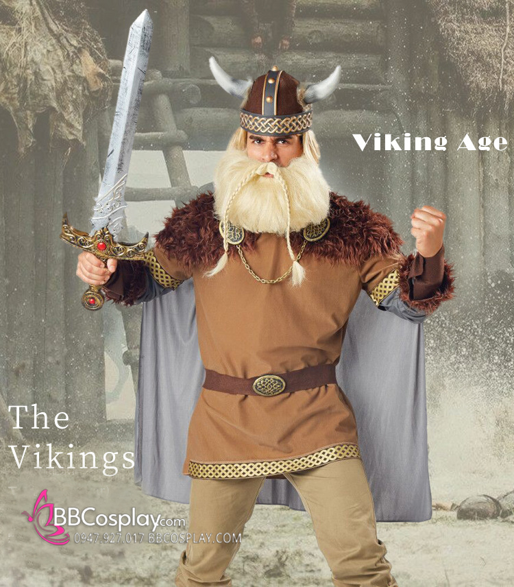 Đồ Chiến Binh Viking Màu Nâu