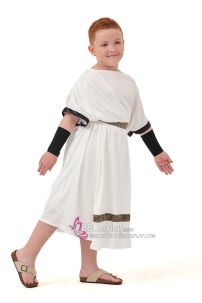 Trang Phục Thần Thoại Hy Lạp Màu Trắng Cho Bé
