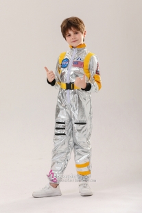 Trang Phục Phi Hành Gia Cho Bé Trai - Màu Bạc Viền Vàng