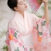 Áo Yukata Kimono Hồng Phấn Tặng Kèm Thắt Lưng