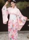 Áo Yukata Kimono Hồng Phấn Tặng Kèm Thắt Lưng