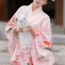 Áo Yukata Kimono Hồng Phấn Tặng Kèm Thắt Lưng