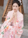 Áo Yukata Kimono Hồng Phấn Tặng Kèm Thắt Lưng