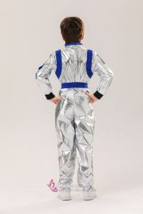 Đồ Phi Hành Gia Trẻ Em Bạc Viền Xanh Dương