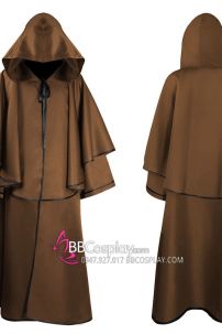 Áo Choàng Có Mũ Trùm Dáng Rộng Màu Nâu