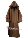 Áo Choàng Có Mũ Trùm Dáng Rộng Màu Nâu