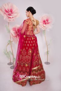 Đồ Ấn Độ Lahanga - Tone Hồng Áo Nhũ Vàng