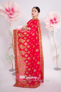 Đồ Sari Ấn Độ Hồng Sen
