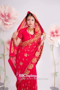 Đồ Sari Ấn Độ Hồng Sen