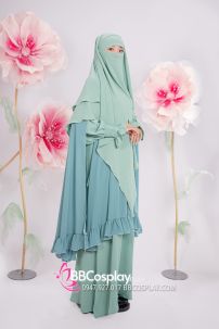 Đồ Hồi Giáo - Phối 3 Lớp Màu Xanh Bạc Hà