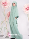 Trang Phục Hồi Giáo - Phối 2 Lớp Màu Xanh Bạc Hà