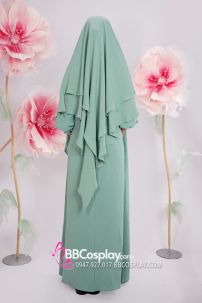 Đồ Hồi Giáo - Phối 2 Lớp Màu Xanh Bạc Hà