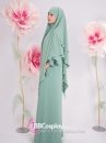 Trang Phục Hồi Giáo - Phối 2 Lớp Màu Xanh Bạc Hà