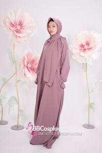 Đồ Hồi Giáo Màu Tím Môn - Ảnh Thật