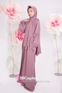 Đồ Hồi Giáo Màu Tím Môn - Ảnh Thật