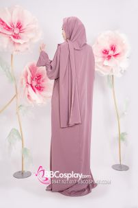 Đồ Hồi Giáo Màu Tím Môn - Ảnh Thật