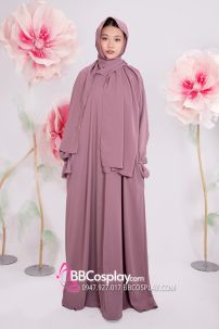 Đồ Hồi Giáo Màu Tím Môn - Ảnh Thật