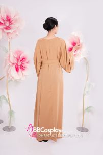 Đồ Hồi Giáo Màu Kem Có Kèm Thắt Lưng Thanh Lịch