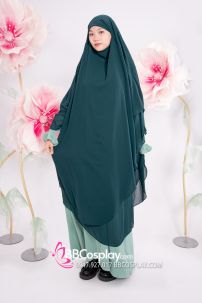 Đồ Hồi Giáo Màu Xanh Bạc Hà - Hijab Xanh Rêu
