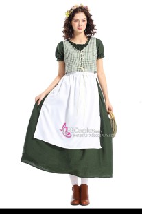 Trang Phục Cô Gái Nông Thôn Kiểu Miền Đồng Quê Tone Xanh Lá