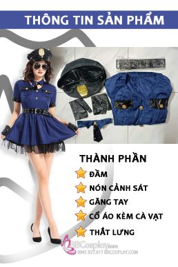 Trang Phục Nữ Cảnh Sát Kiểu Váy Xoè Lolita