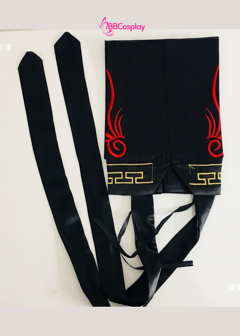 Nón Đạo Sĩ Hình Bát Quái Thêu - Màu Đen