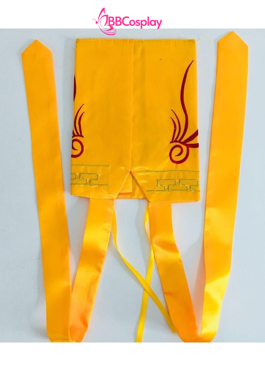 Nón Đạo Sĩ Hình Bát Quái Thêu - Màu Vàng