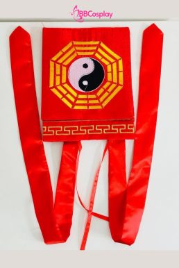 Nón Đạo Sĩ Hình Âm Dương - Màu Đỏ