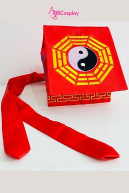 Nón Đạo Sĩ Hình Âm Dương - Màu Đỏ