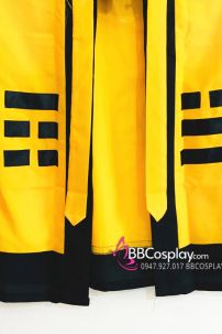 Trang Phục Pháp Sư Đạo Sĩ Hình Âm Dương - Màu Vàng