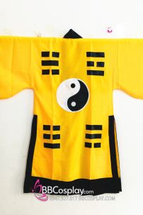 Trang Phục Pháp Sư Đạo Sĩ Hình Âm Dương - Màu Vàng