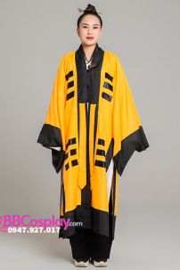 Trang Phục Pháp Sư Đạo Sĩ Hình Âm Dương - Màu Vàng