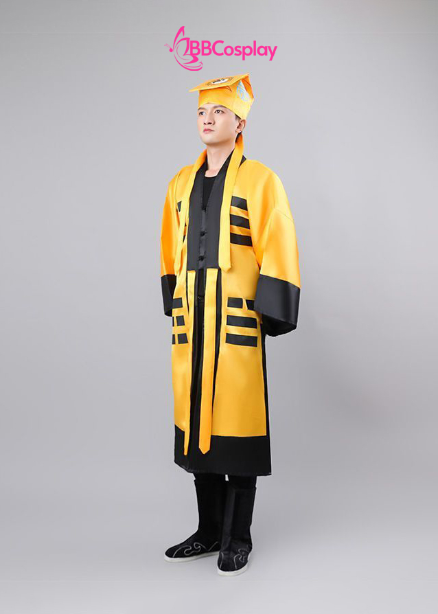 Đồ Pháp Sư Đạo Sĩ Hình Âm Dương - Màu Vàng