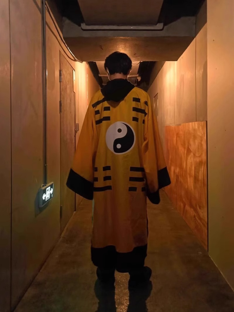 Đồ Pháp Sư Đạo Sĩ Hình Âm Dương - Màu Vàng