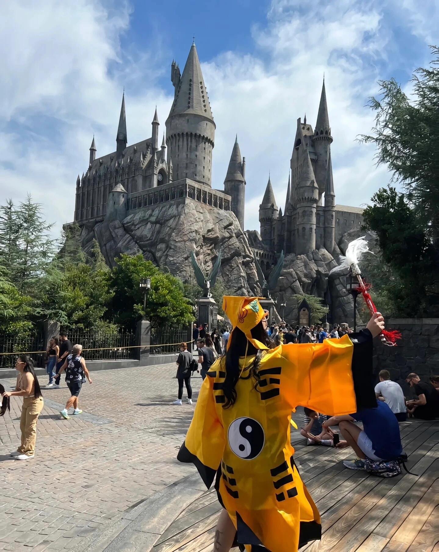 Đồ Pháp Sư Đạo Sĩ Hình Âm Dương - Màu Vàng