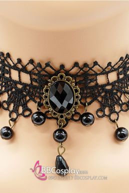 Vòng Cổ Đen Kiểu Ma Cà Rồng - Gothic Choker