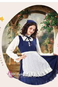 Đồ Cô Gái Nông Thôn Kiểu Miền Đồng Quê Tone Xanh Dương