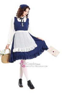 Đồ Cô Gái Nông Thôn Kiểu Miền Đồng Quê Tone Xanh Dương